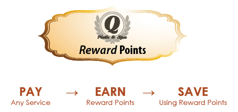 Q Nails & Spa Reward Points - Client's loyalty program